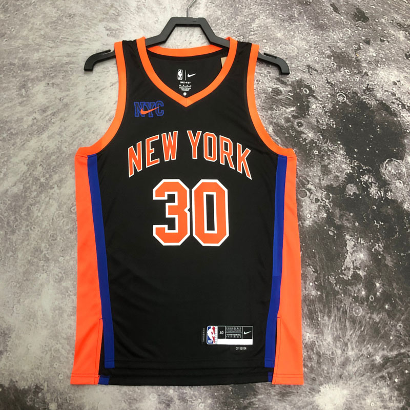 22-23 KNICKS RANDLE #30 Black City Edition Top ...