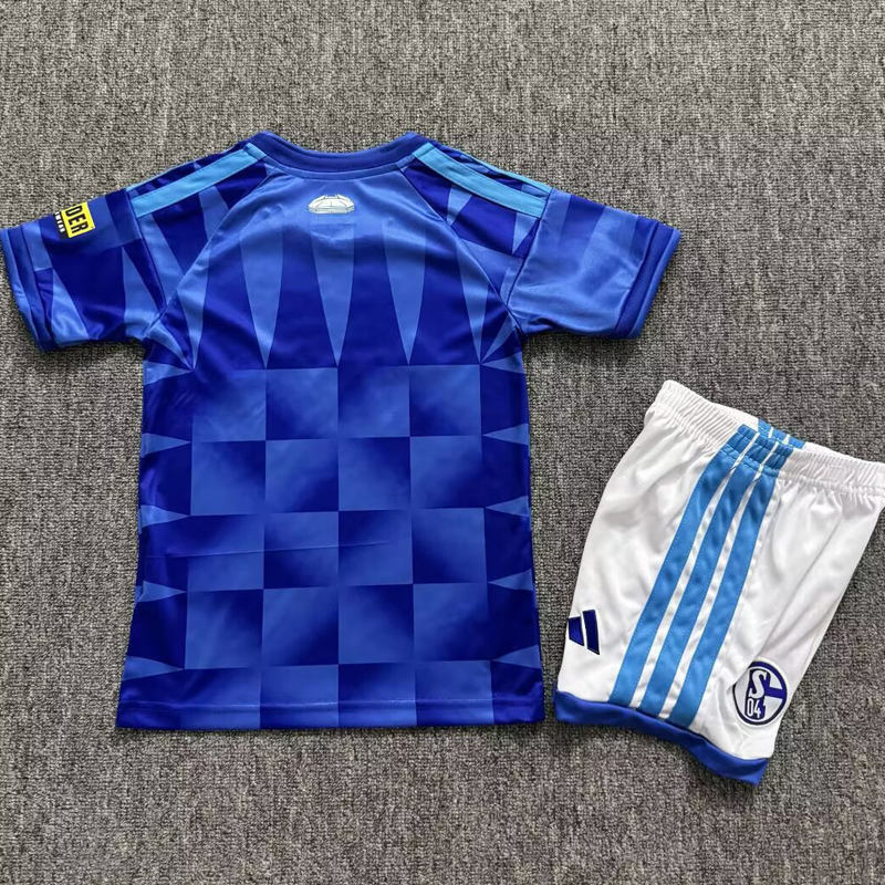 26-27 Schalke 04 Home Kids Soccer Jersey
