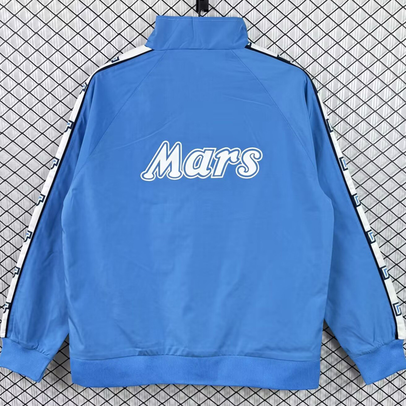 1988-1989 Napoli Mars Blue Retro Windbreaker
