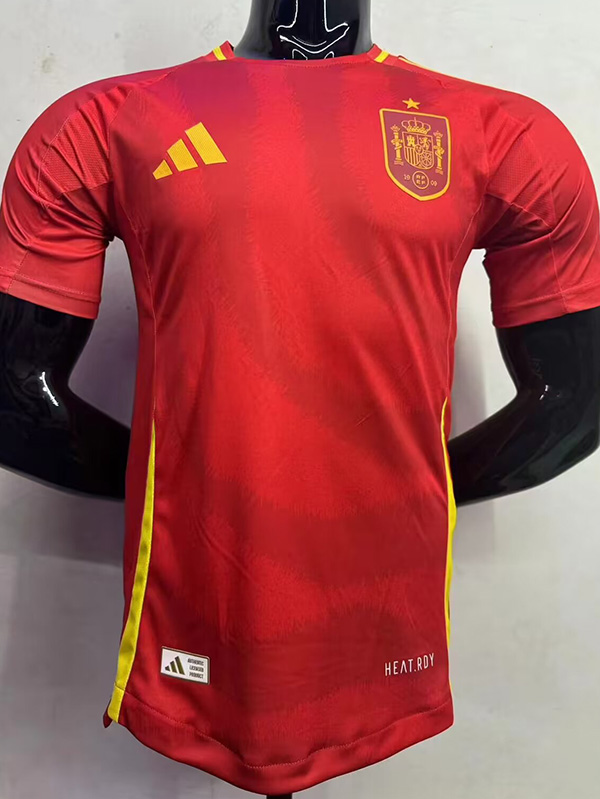 24-25 Spain Home Player Version Soccer Jersey