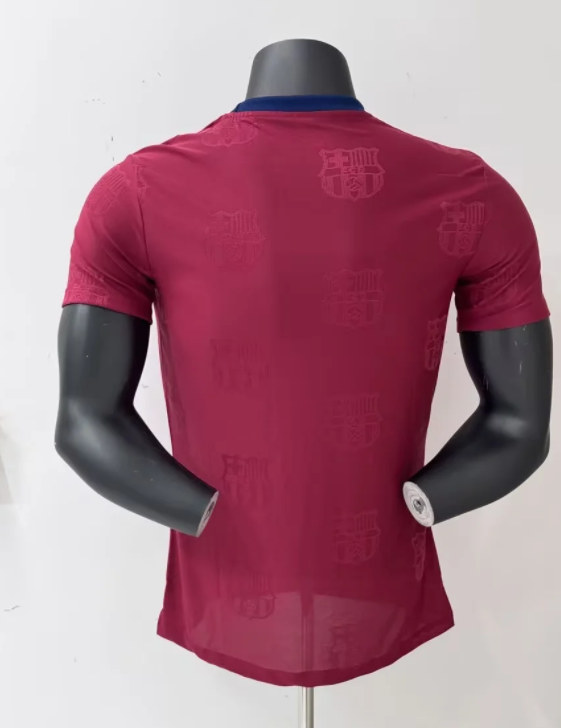 25-26 BAR Brown Red Special Edition Player Version Training Shirts (标队印花)