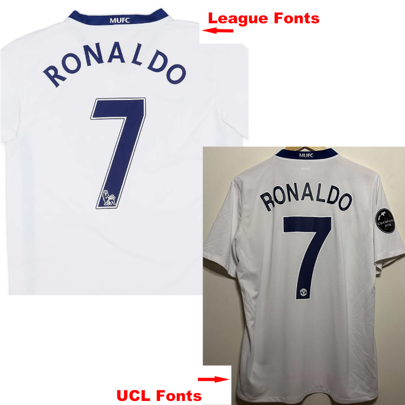 2008-2009 Man Utd Away Player Version 球员 Retro Soccer Jersey