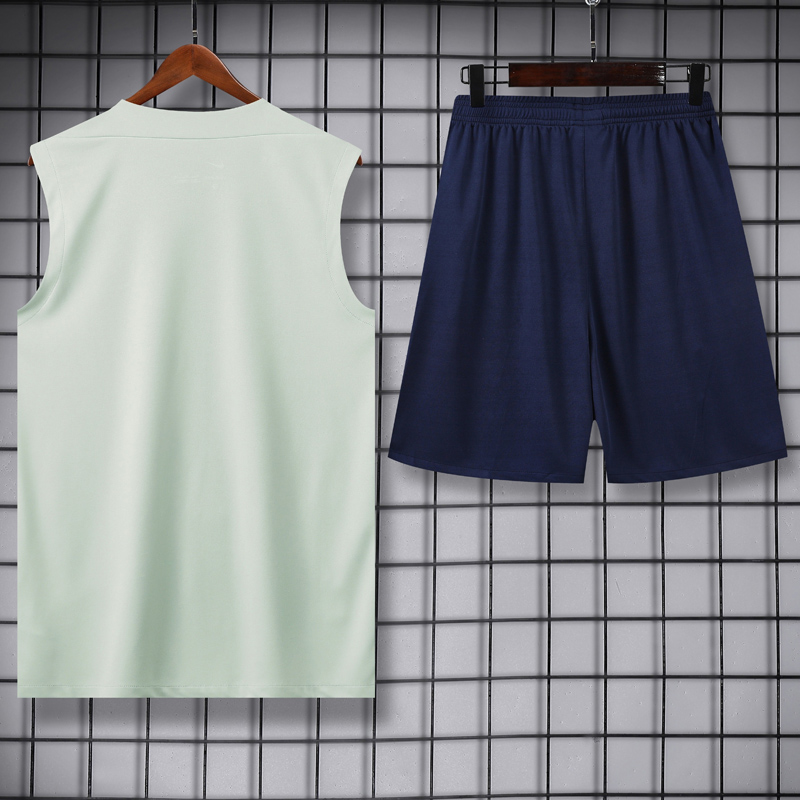 25-26 INT Light green Tank top and shorts suit