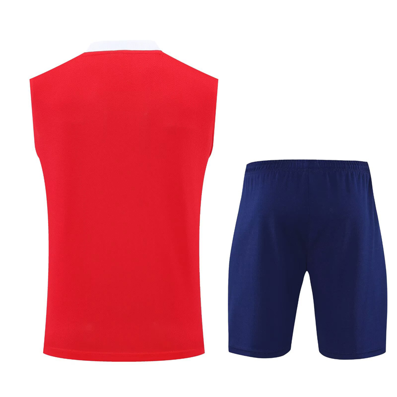 25-26 PSG Jordan Red Tank top and shorts suit