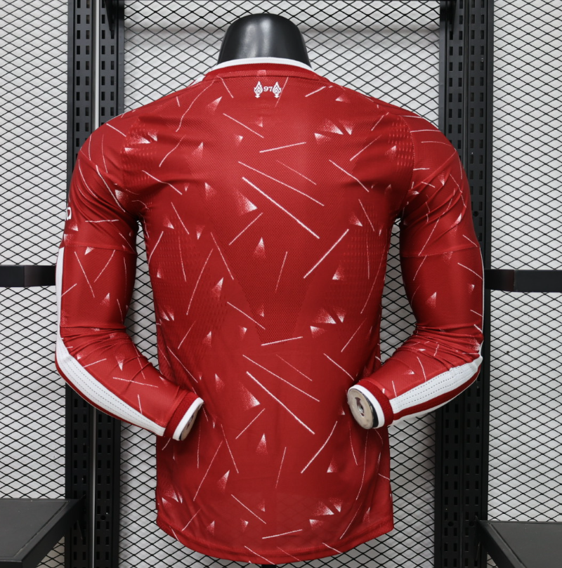 26-27 LIV Home Long-sleeved Player Version Soccer Jersey
