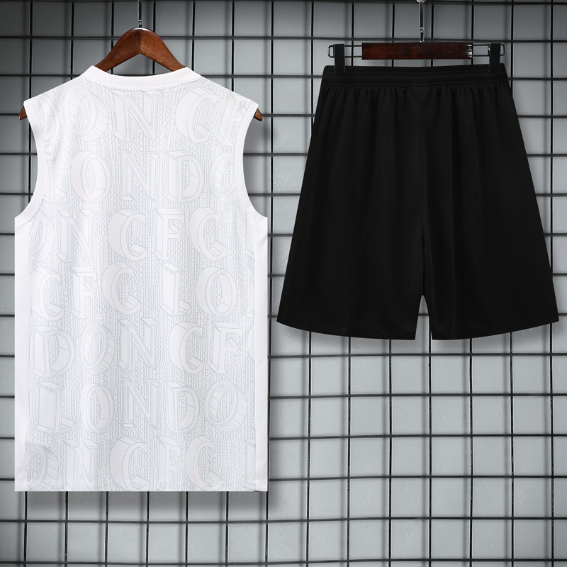 25-26 CHE White Tank top and shorts suit