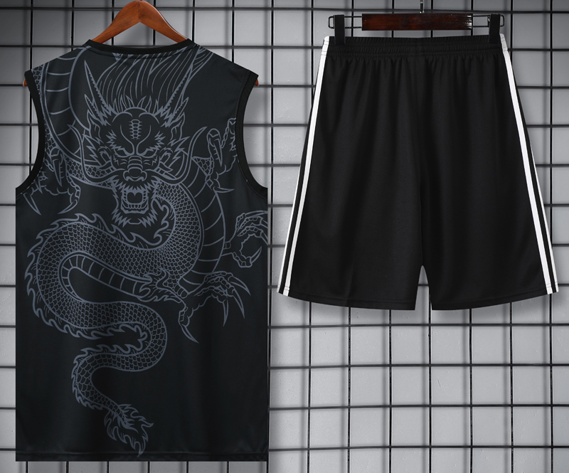 24-25 RMA Black Tank top and shorts suit #龙