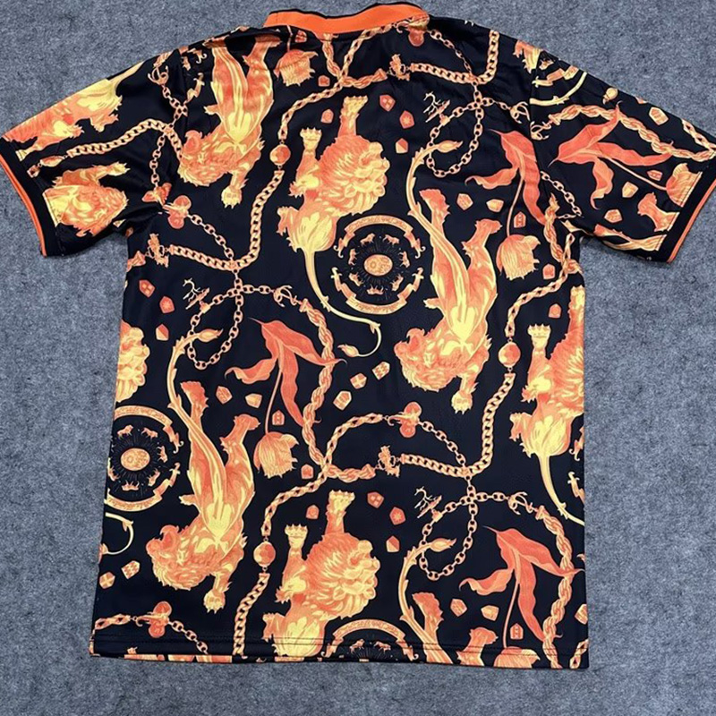 26-27 荷 Orange Black Joint Edition Training shirts (前带广告)
