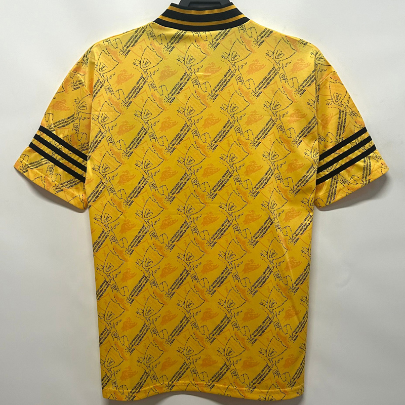 1994-1996 LIV Away Yellow Retro Soccer Jersey