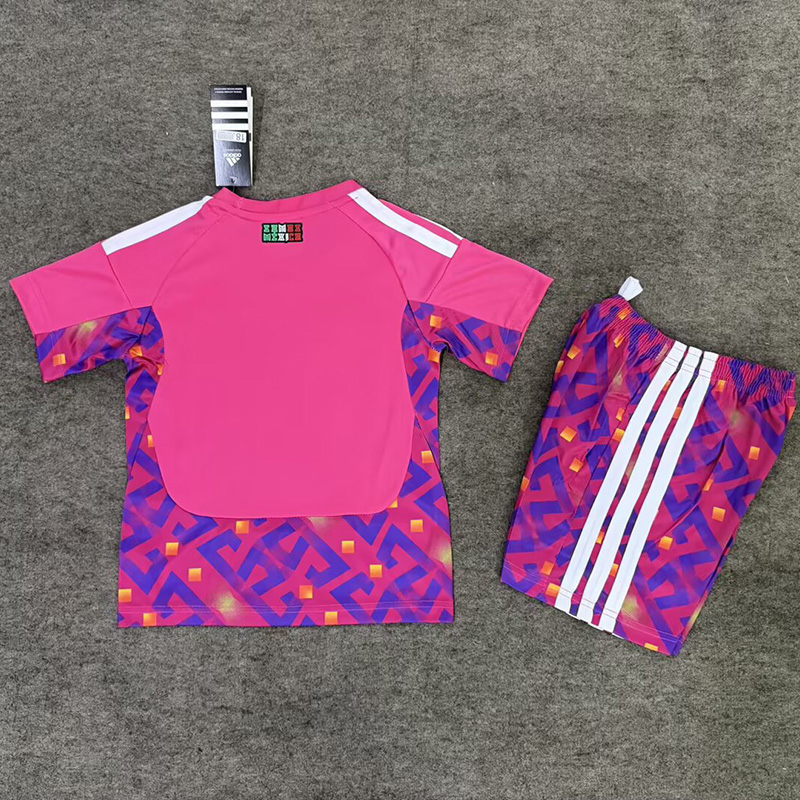 26-27 Mexico Pink Goalkeeper Kids Soccer Jersey