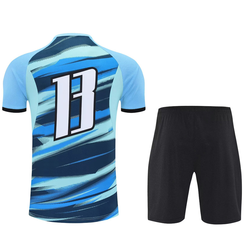 25-26 Marseille Lake blue Training Short Suit