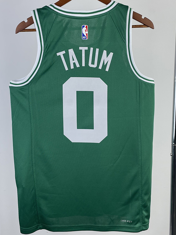 22-23 CELTICS TATUM #0 Green Top Quality Hot Pr...