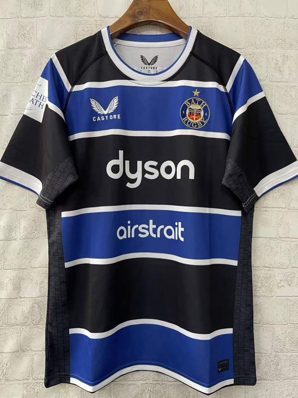 2025 Bath Home Blue Rugby Jersey (圆领)