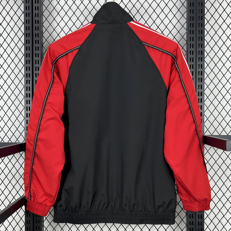 24-25 ManUtd Black Red Windbreaker