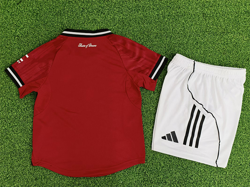 25-26 Man Utd Home Kids Player Version Soccer Jersey (球员童装)