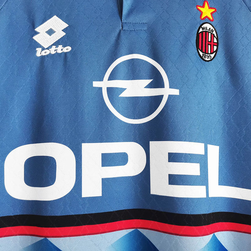 1995-1996 ACM Away Blue Retro Soccer Jersey