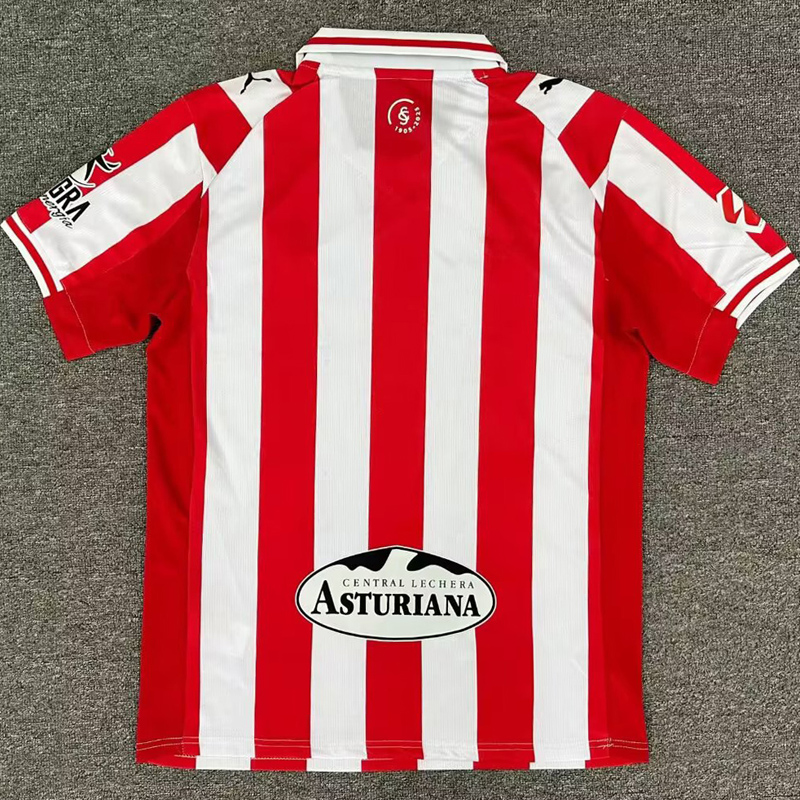 25-26 Gijon Home Fans Soccer Jersey