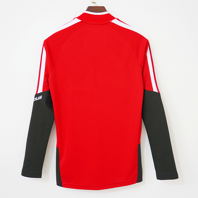 26-27 Germany Red Top Half Pull Tracksuit (半拉上衣)