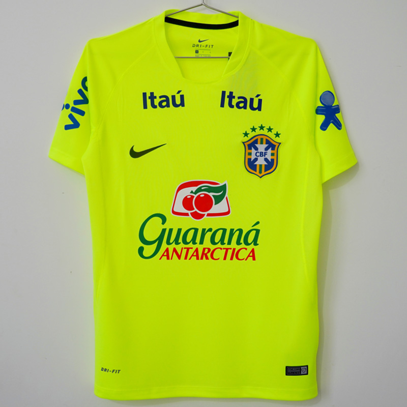 2020 Brazil Fluorescent green Training shirts