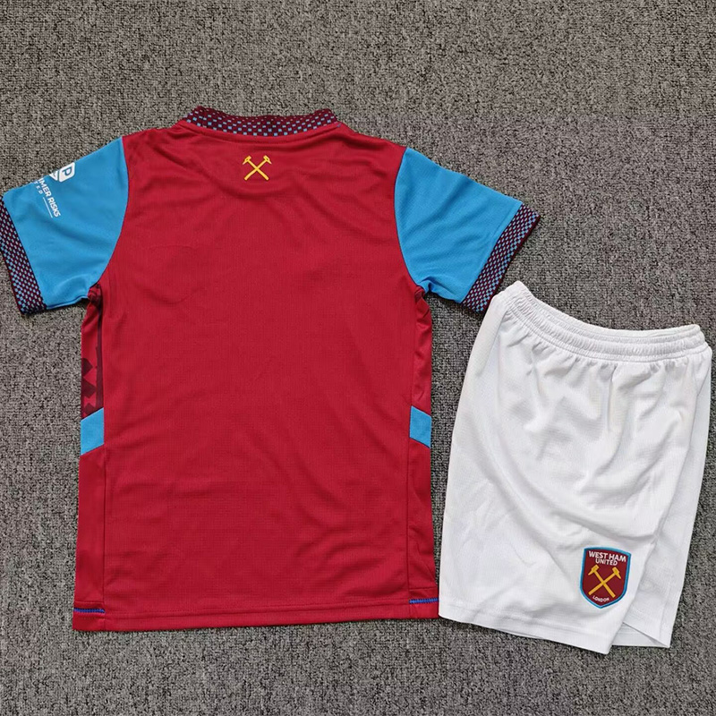 26-27 West Ham Home Kids Soccer Jersey