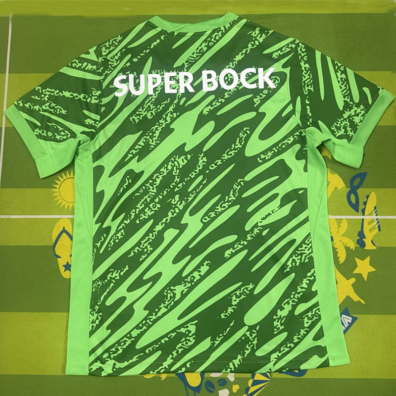 25-26 Sporting Lisbon Green Goalkeeper Soccer Jersey