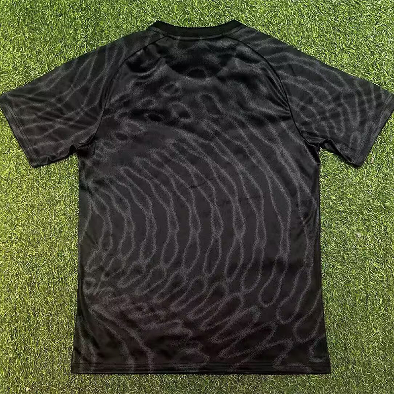 26-27 ARS Black Goalkeeper Fans Soccer Jersey (荧光绿广告)