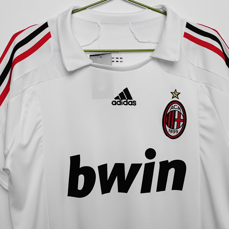 2007-2008 ACM Away White Retro Soccer Jersey