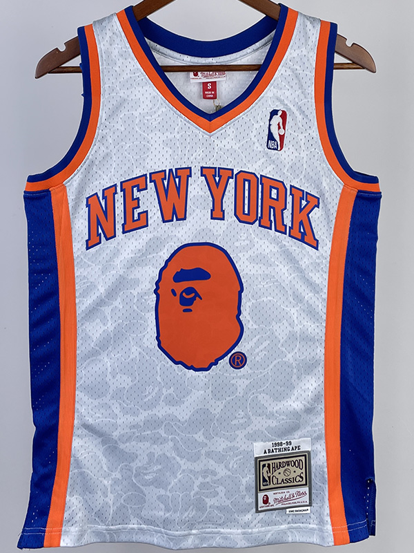 2023 Knicks & BAPE #93 White Top Quality Hot Pr...