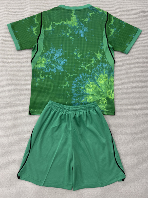 26-27 荷 Green Goalkeeper Kids Soccer Jersey