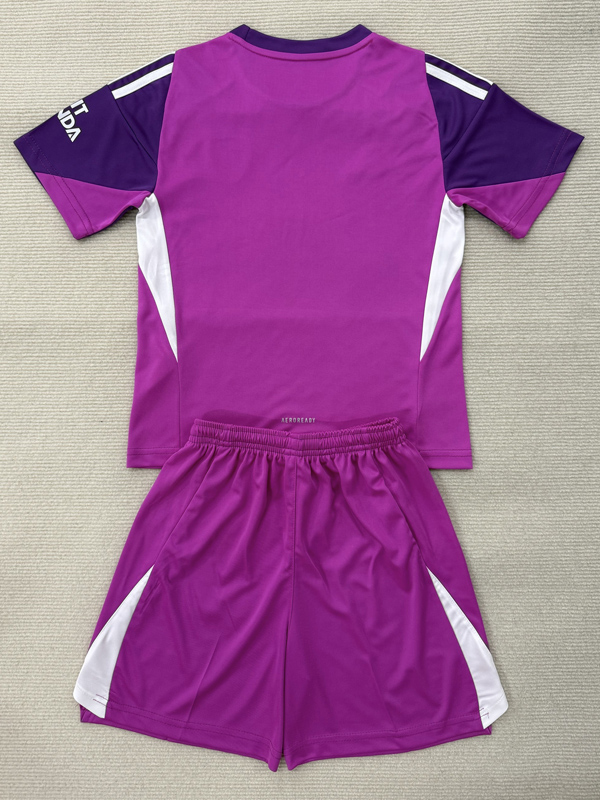 25-26 ARS Purple GoalKeeper Kids Soccer Jersey
