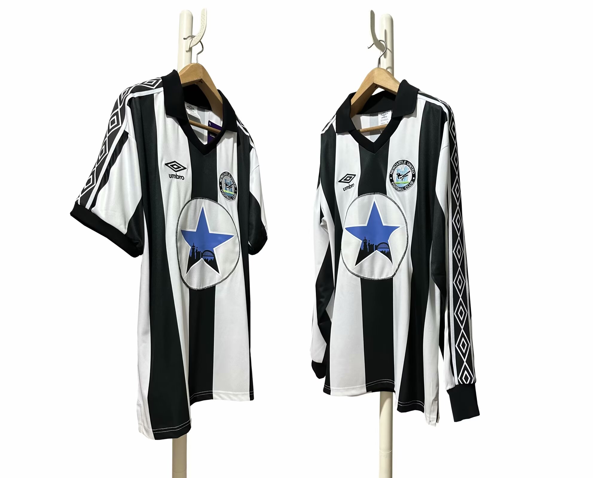 1991/1993  Newcastle United Home Long Sleeves Retro  1:1 Quality Soccer Jersey