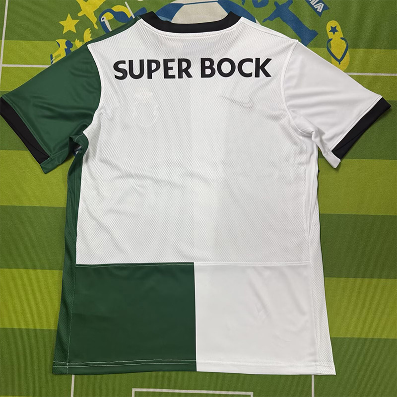 25-26 Sporting Lisbon White Green Fans Soccer Jersey