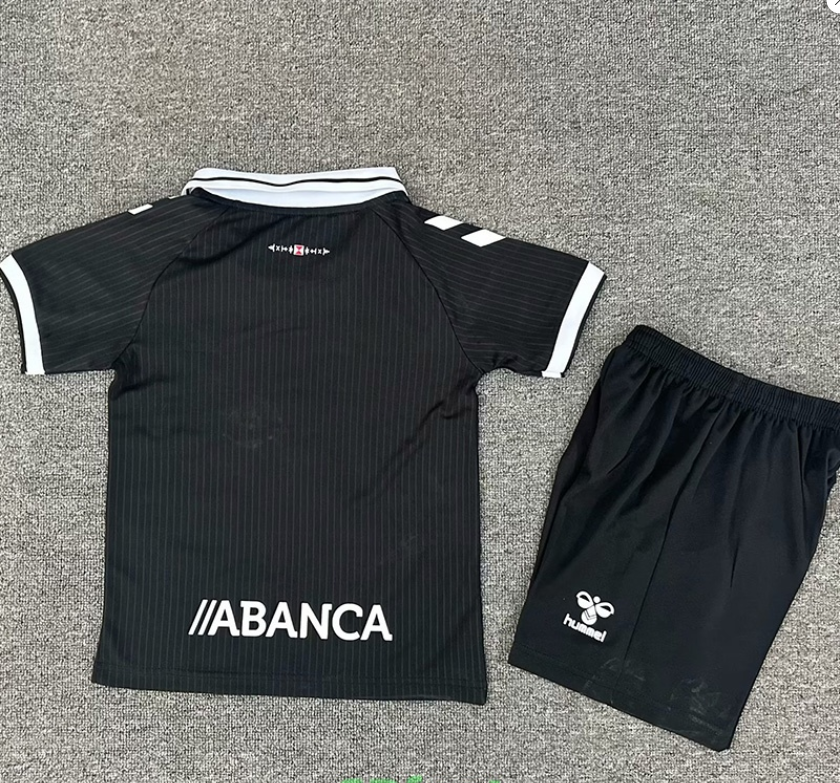 25-26 Celta 100th Anniversary Black Kids Soccer Jersey