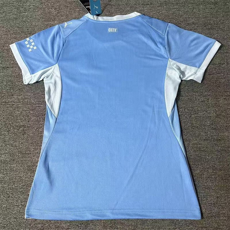 26-27 Man City Home Women Soccer Jersey (女)