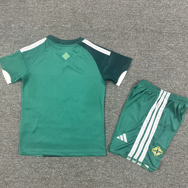 26-27 Northern Ireland Home Kids Soccer Jersey