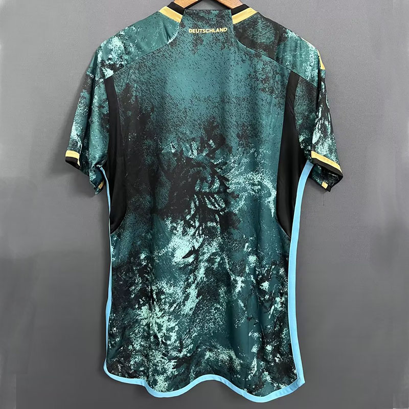 2023 Germany Black Green Fans Soccer Jersey 二星