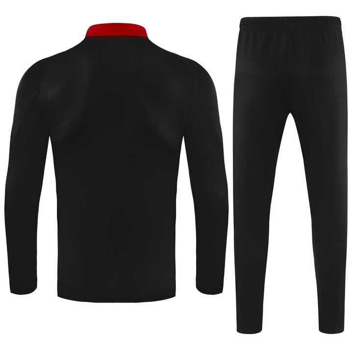 25-26 Internacional Black Kids Half Pull Tracksuit (童装)(半拉链)