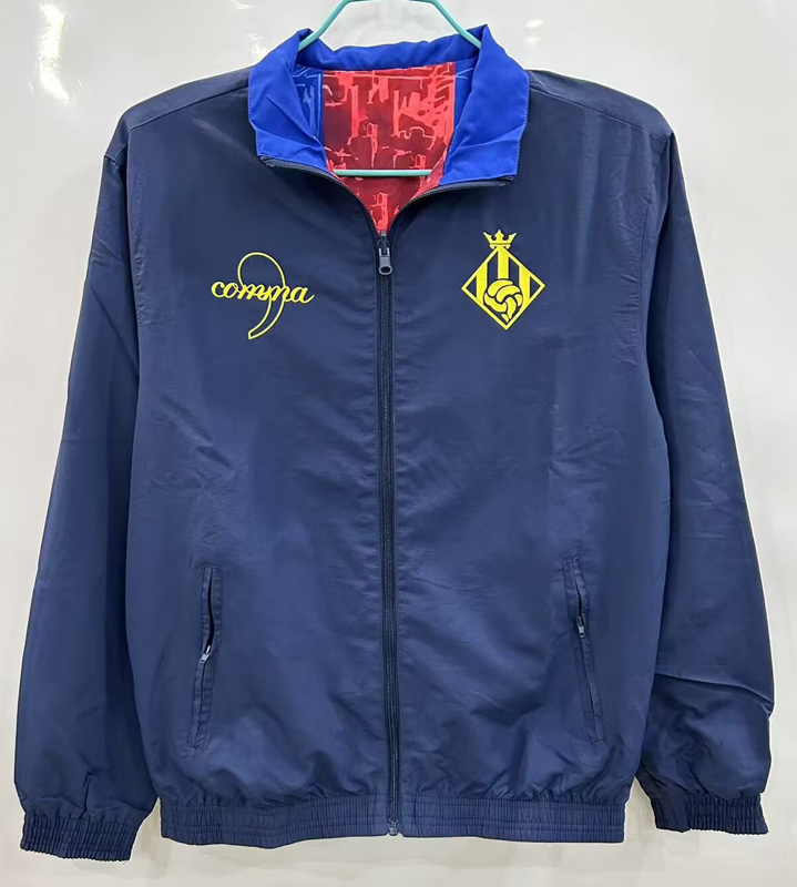 25-26 BAR Red Blue & Blue Double Sided Windbreaker (双面风衣)