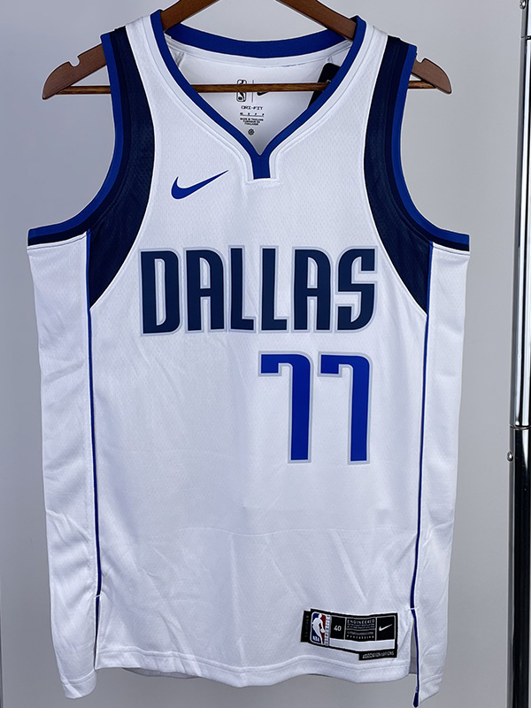 22-23 Dallas Mavericks DONCIC #77 White Home To...