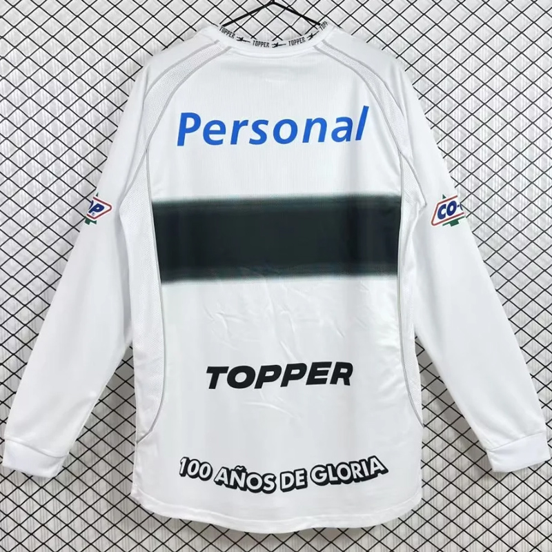 2002 Club Olimpia Home Long Sleeve Retro Soccer Jersey (长袖)
