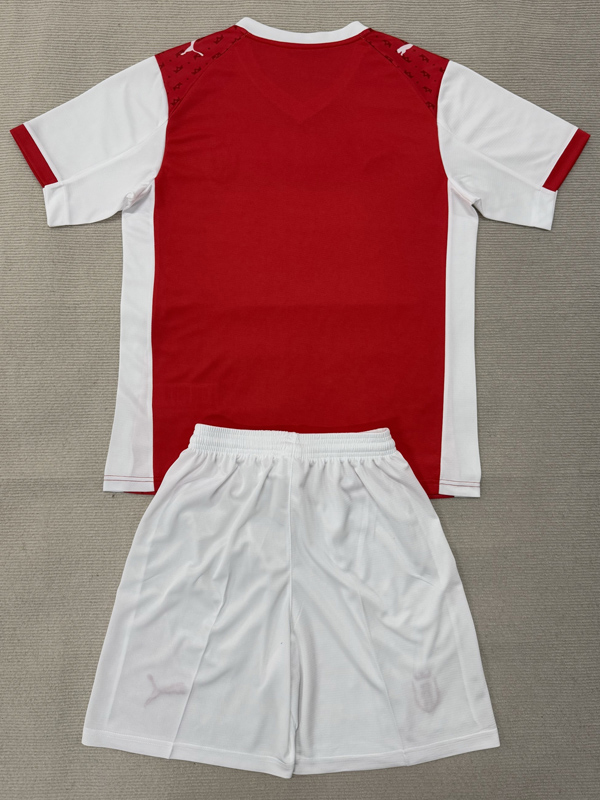 25-26 Stade Reims Home Kids Soccer Jersey