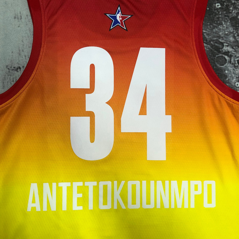2023 ALL STAR ANTETOKOUNMPO #34 Yellow Top Qual...