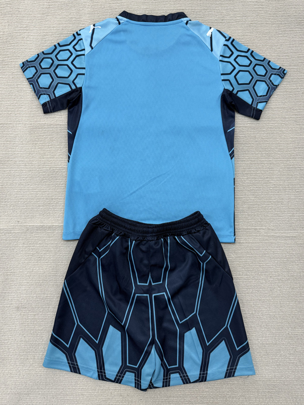 26-27 Marseille Blue Goalkeeper Kids Soccer Jersey