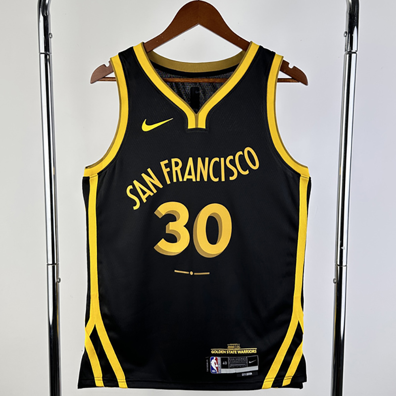 23-24 WARRIORS CURRY #30 Black City Edition Top...