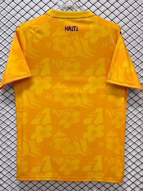 26-27 Haiti Yellow Goalkeeper Fans Soccer Jersey