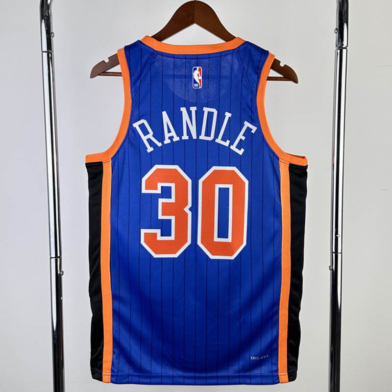 23-24 KNICKS RANDLE #30 Blue City Edition Top Q...