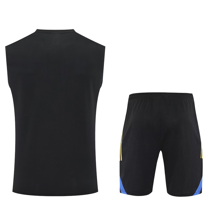 25-26 Man Utd Black Tank top and shorts suit