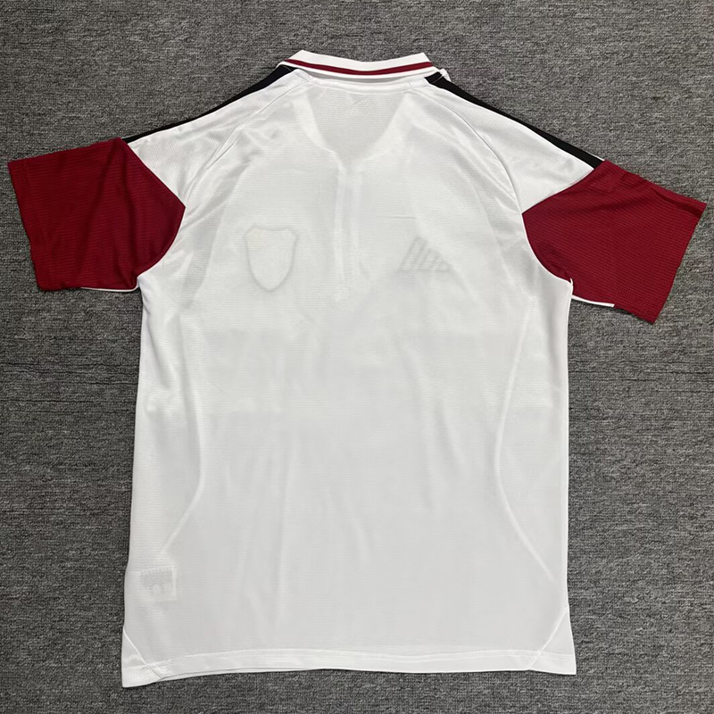 26-27 River Plate White Polo Short Sleeve (半拉链)