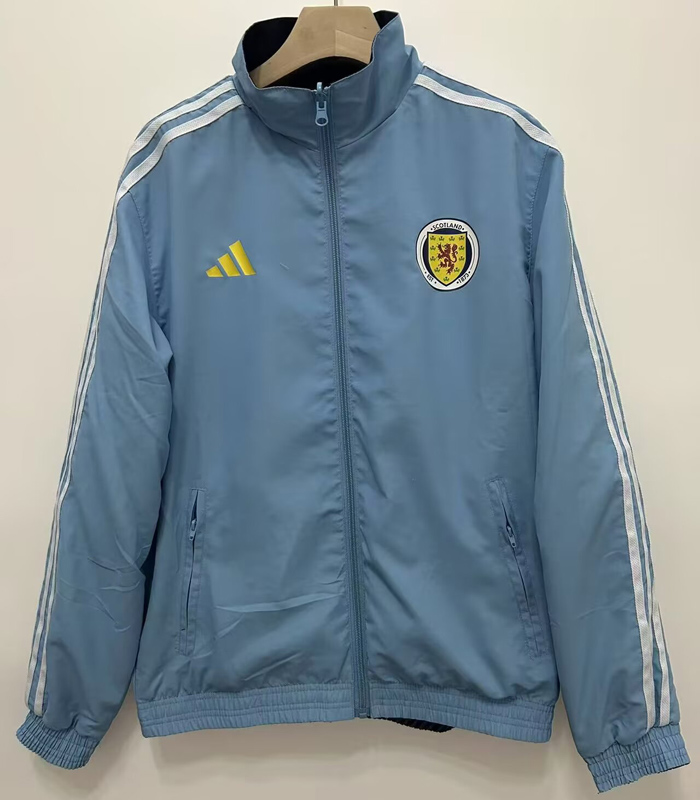 24-25 Scotland Grey & Light blue Double Sided Windbreaker (双面风衣)