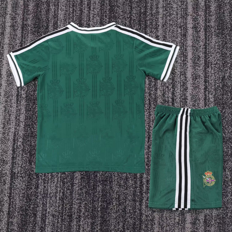 1999-2000 La Coruna Away Kids Retro Soccer Jersey